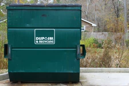 Dumpster pad cleaning