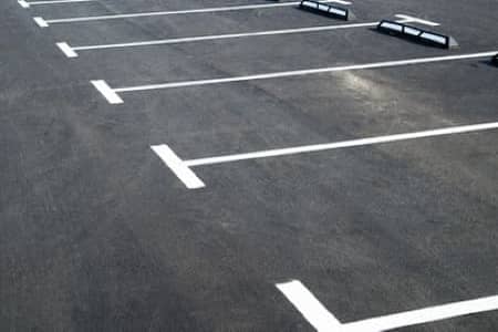 Parking lot striping